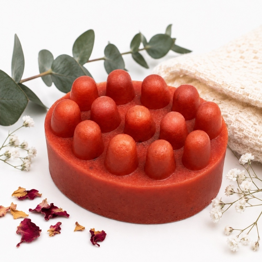 Tomato Goat Milk Handmade Massage Bar 4oz Natural Ingredients